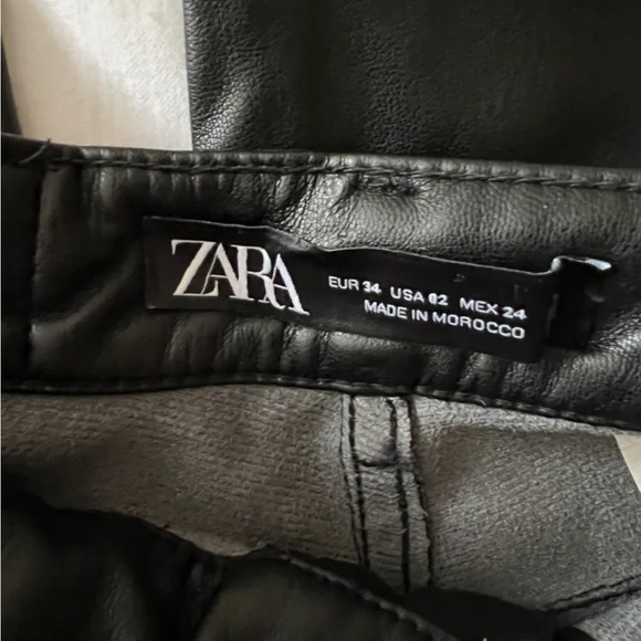 Zara faux leather pants - Picture 2 of 3